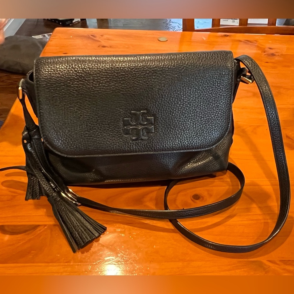 Tory Burch Black Leather Crossbody Bag